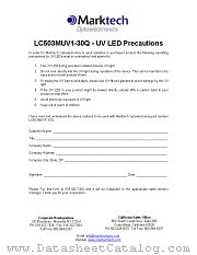 LC503MUV1-30Q-A datasheet pdf Marktech Optoelectronics
