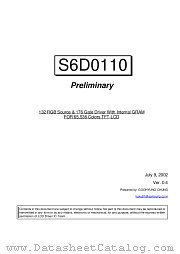 S6D0110 datasheet pdf Samsung Electronic