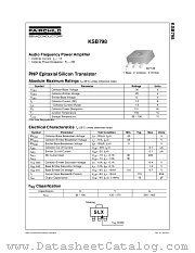 KSB798GTF datasheet pdf Fairchild Semiconductor