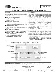 CS4362A datasheet pdf Cirrus Logic