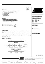 ATR7039 datasheet pdf Atmel