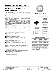 MC10E116 datasheet pdf ON Semiconductor