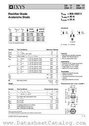 DSI17-08A datasheet pdf IXYS