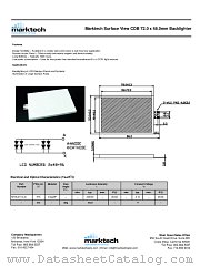 MTBL2119-G datasheet pdf Marktech Optoelectronics