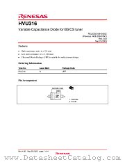 HVU316 datasheet pdf Renesas