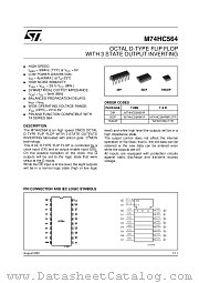M74HC564 datasheet pdf ST Microelectronics