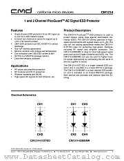 CM1214-02MR datasheet pdf California Micro Devices Corp