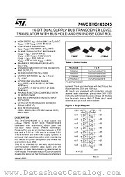 74VCXHQ163245 datasheet pdf ST Microelectronics