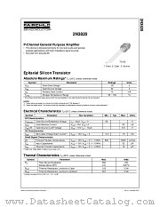 2N3820 datasheet pdf Fairchild Semiconductor