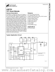 LM2702MTX-ADJ datasheet pdf National Semiconductor