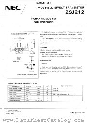 2SJ212-T2 datasheet pdf NEC