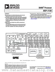 ADSP-21363 datasheet pdf Analog Devices