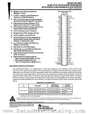 SN74GTLPH16927DGG datasheet pdf Texas Instruments