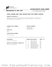 5962-9318801Q2A(54ABT240E-QML) datasheet pdf National Semiconductor