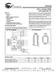 CY7C192-12VC datasheet pdf Cypress