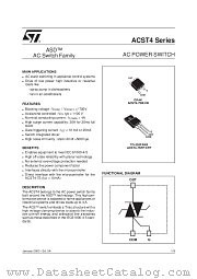 ACST4 datasheet pdf ST Microelectronics
