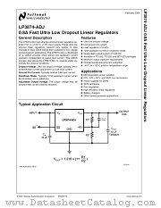 LP3874ES-ADJ datasheet pdf National Semiconductor
