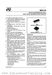 M34116 datasheet pdf ST Microelectronics