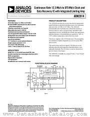 ADN2814 datasheet pdf Analog Devices