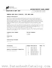 LF198H datasheet pdf National Semiconductor