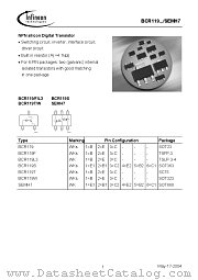 BCR119L3 datasheet pdf Infineon