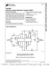 LM1894MX datasheet pdf National Semiconductor