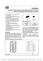 74LCX541 datasheet pdf ST Microelectronics