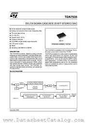 TDA7535013TR datasheet pdf ST Microelectronics
