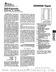 CD4059AE datasheet pdf Texas Instruments