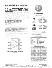 MC10ELT28DR2 datasheet pdf ON Semiconductor