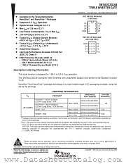 SN74LVC3GU04YZPR datasheet pdf Texas Instruments