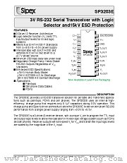 SP3203ECY-L datasheet pdf Sipex Corporation