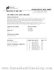 5962-9459101MYA datasheet pdf National Semiconductor