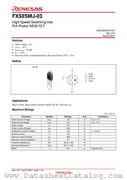 FX50SMJ-03 datasheet pdf Renesas