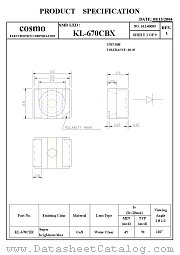 KL670CBX datasheet pdf Cosmo Electronics