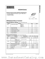 KSE44H11TU datasheet pdf Fairchild Semiconductor