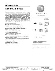 MC100LVEL32DR2 datasheet pdf ON Semiconductor