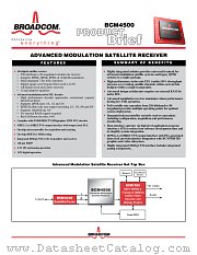 BCM4500 datasheet pdf Broadcom