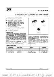 STP08C596 datasheet pdf ST Microelectronics