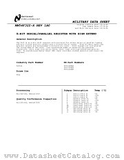 5962-8607401RA(54F322DMQB) datasheet pdf National Semiconductor