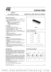 ACS402 datasheet pdf ST Microelectronics