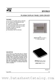 STV7612 datasheet pdf ST Microelectronics