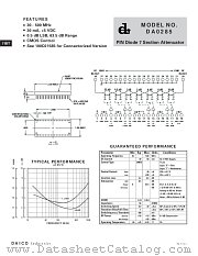 DA0285 datasheet pdf DAICO Industries