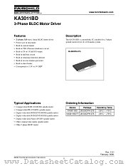 KA3011BDTF datasheet pdf Fairchild Semiconductor