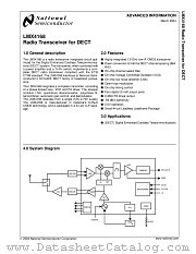 LMX4168 datasheet pdf National Semiconductor