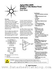 MGA-545P8 datasheet pdf Agilent (Hewlett-Packard)
