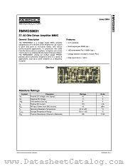 RMWD38001 datasheet pdf Fairchild Semiconductor