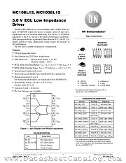 MC100EL12DTR2 datasheet pdf ON Semiconductor