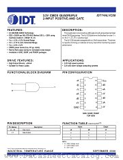 IDT74ALVC08PY8 datasheet pdf IDT