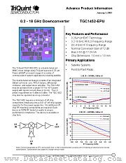 TGC1452-EPU datasheet pdf TriQuint Semiconductor